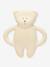 Ourson de dentition en caoutchouc naturel blanc+marron 1 - vertbaudet enfant 