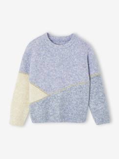 -Pull fille colorblock 