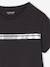 T-shirt de sport Basics fille rayures irisées placées anthracite+gris chiné 3 - vertbaudet enfant 