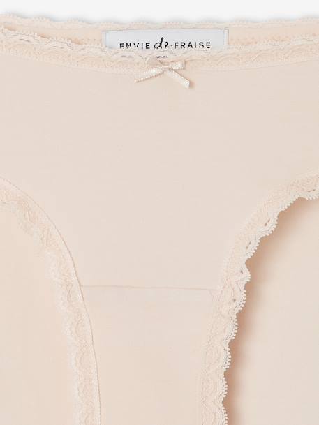 Lot de 3 shorties de grossesse en coton bio ENVIE DE FRAISE rose pâle 5 - vertbaudet enfant 
