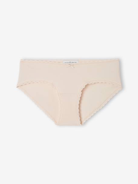 Lot de 3 shorties de grossesse en coton bio ENVIE DE FRAISE rose pâle 2 - vertbaudet enfant 