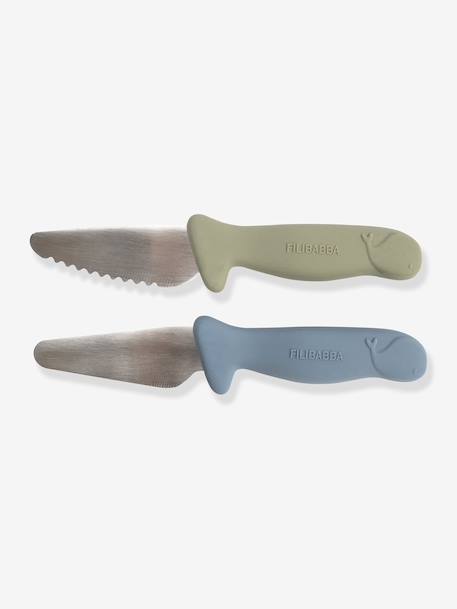 Set de 2 couteaux d'apprentissage bleu+rose 4 - vertbaudet enfant 