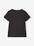 T-shirt de sport Basics fille rayures irisées placées anthracite+gris chiné 2 - vertbaudet enfant 
