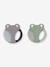 Lot de 2 anneaux de dentition rafraichissant animaux FILABABBA gris+vert 2 - vertbaudet enfant 
