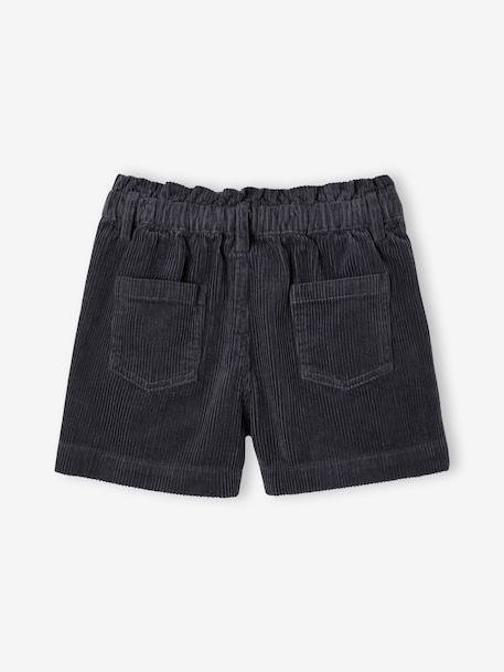 Short en velours forme paperbag fille bleu canard+cannelle+gris+mauve+vieux rose 8 - vertbaudet enfant 