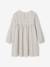 Robe en gaze de coton avec noeuds fantaisie fille écru+olive 2 - vertbaudet enfant 