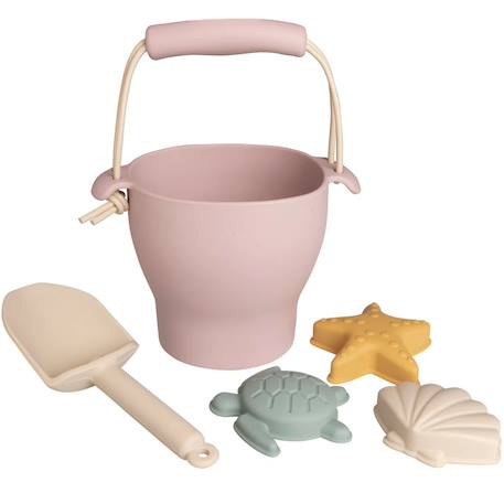 Set de plage rose (5 pièces) Rose, jaune, vert 2 - vertbaudet enfant 