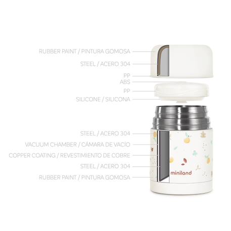 Thermos pour bouillies valencia Blanc 5 - vertbaudet enfant 