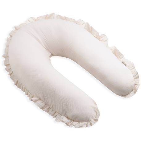Coussin d'allaitement calm blanc Beige+Blanc 1 - vertbaudet enfant 