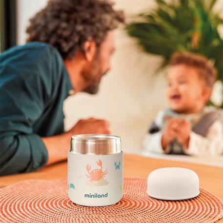 Mini thermos crabsy pour les repas Blanc 2 - vertbaudet enfant 