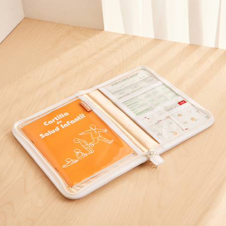 Porte-documents carebook valencia Blanc 2 - vertbaudet enfant 