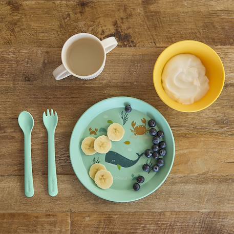 Coffret repas océan vaisselle enfant Bleu 2 - vertbaudet enfant 
