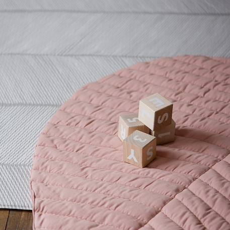 Tapis feuilles Gris+Rose 8 - vertbaudet enfant 