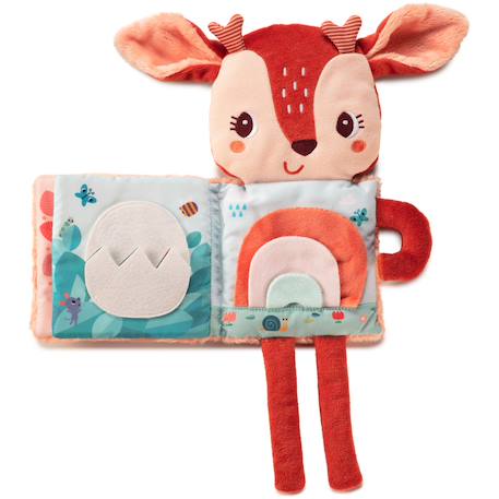 Livre doudou joe Orange, bleu, saumon 4 - vertbaudet enfant 