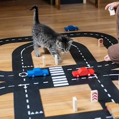 Jouet-Jeux d'imagination-Circuit souple king of the road car edition