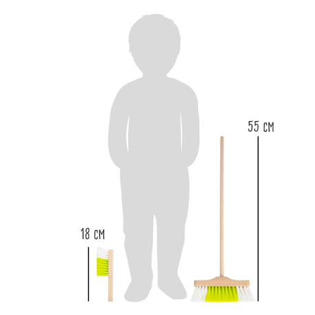 Set de nettoyage avec balai Vert 3 - vertbaudet enfant 