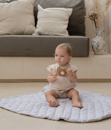 Tapis feuilles Gris+Rose 4 - vertbaudet enfant 