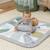 Tapis d'éveil petit éléphant Blanc, gris, vert d'eau 4 - vertbaudet enfant 