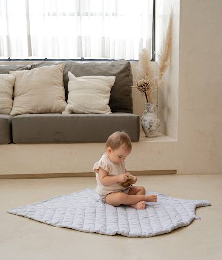 Tapis feuilles Gris+Rose 5 - vertbaudet enfant 