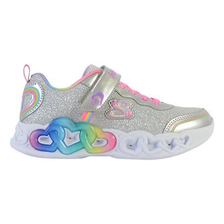 Baskets basses  à scratch Argent muti 1 - vertbaudet enfant 