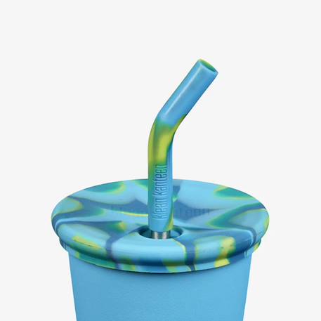 Gobelet en inox 296 ml avec couvercle à paille Bleu+Multi-coloured+Violet 3 - vertbaudet enfant 