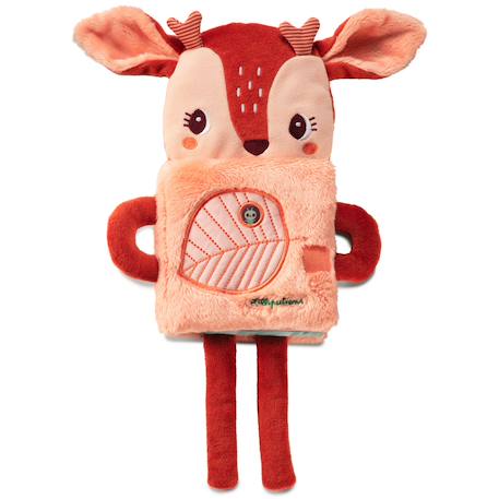 Livre doudou joe Orange, bleu, saumon 1 - vertbaudet enfant 