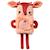 Livre doudou joe Orange, bleu, saumon 1 - vertbaudet enfant 