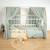 Ciel de lit cabane en gaze de coton duo 420 cm Beige+Blanc+Bleu+Camel+Écru+Gris+Marron+Pêche+Rose+Terracotta+Vert 57 - vertbaudet enfant 