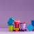Gobelet en inox 296 ml avec couvercle à paille Bleu+Multi-coloured+Violet 4 - vertbaudet enfant 