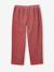 Pantalon fille velours forme loose Léopard+vieux rose 10 - vertbaudet enfant 