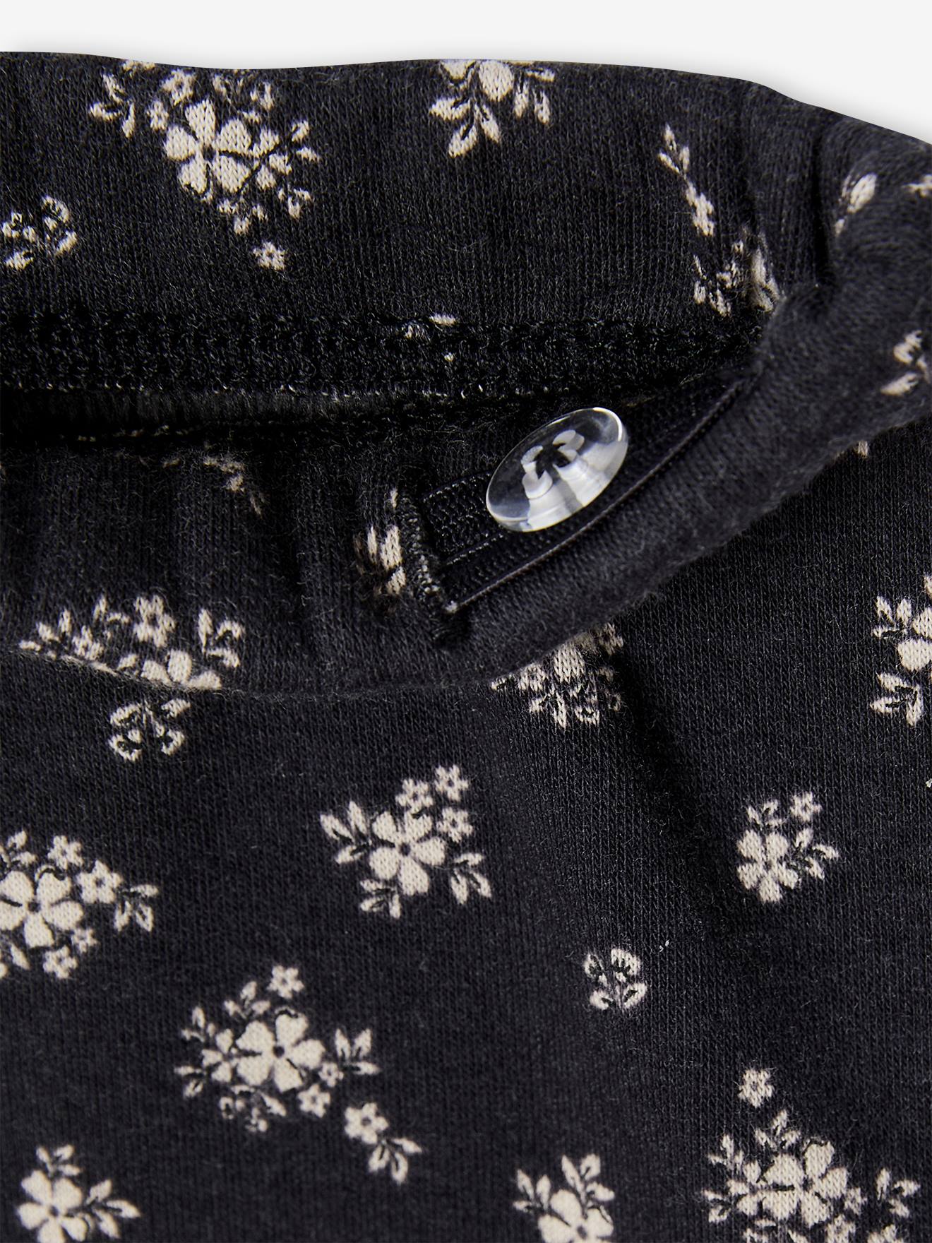Legging Fille Doublé Polaire Vertbaudet - Chaud, Confortable, Motifs Fleurs Ou Tacheté - Taille élastique Cheville - 4