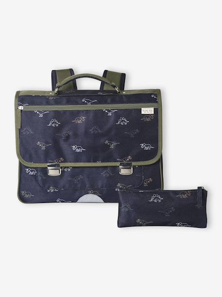 Cartable garçon + trousse dinosaures indigo 1 - vertbaudet enfant 