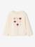 T-shirt fille animation coeur fille manches longues blush+écru 5 - vertbaudet enfant 