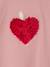 T-shirt fille animation coeur fille manches longues blush 3 - vertbaudet enfant 