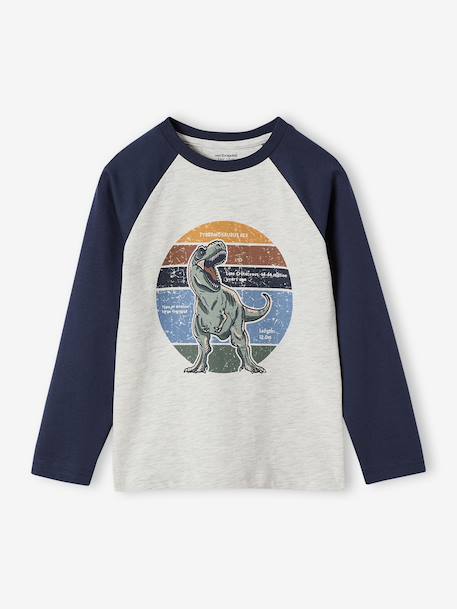 Garçon-T-shirt motif graphique garçon manches raglan