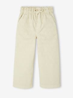 Pantalon fille large plumetis  - vertbaudet enfant