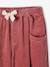 Pantalon fille velours forme loose Léopard+vieux rose 11 - vertbaudet enfant 