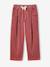 Pantalon fille velours forme loose Léopard+vieux rose 9 - vertbaudet enfant 