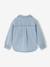 Chemise fille en jean forme loose bleu clair 4 - vertbaudet enfant 
