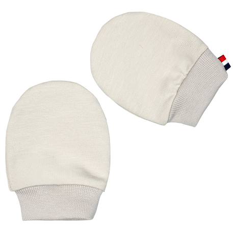 Moufles naissance en coton gants bébé anti griffures Beige+Blanc+Bleu+Écru+Rose+Vert 6 - vertbaudet enfant 