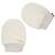 Moufles naissance en coton gants bébé anti griffures Beige+Blanc+Bleu+Écru+Rose+Vert 6 - vertbaudet enfant 