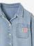Chemise fille en jean forme loose bleu clair 5 - vertbaudet enfant 