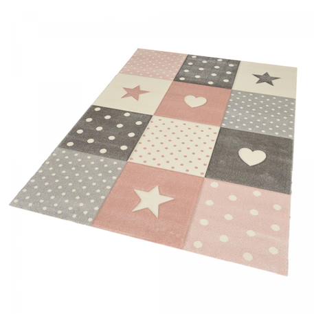 Tapis enfant tissé minikids Rose 5 - vertbaudet enfant 