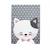 Tapis enfant tissé motif animaux kid chat Rose 2 - vertbaudet enfant 