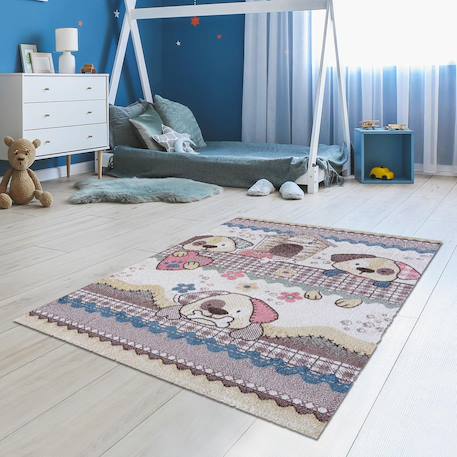 Tapis enfant tissé dogra Crème 6 - vertbaudet enfant 