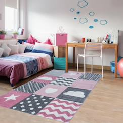 Linge de maison et décoration-Décoration-Tapis-Tapis enfant tissé kid heart