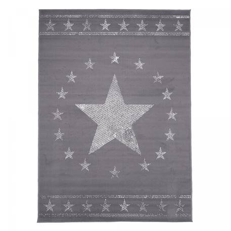 Tapis enfant tissé lyn1 1st start Gris+Rouge 2 - vertbaudet enfant 