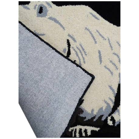 Tapis enfant fait main en laine ours Beige 3 - vertbaudet enfant 