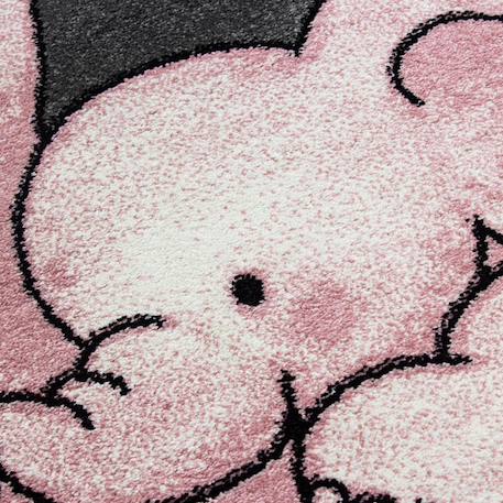 Tapis enfant tissé motif animaux elephant Bleu+Rose 7 - vertbaudet enfant 