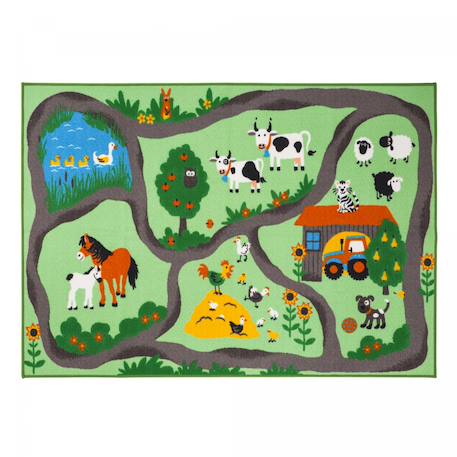 Tapis enfant tufté farmroad Vert 2 - vertbaudet enfant 